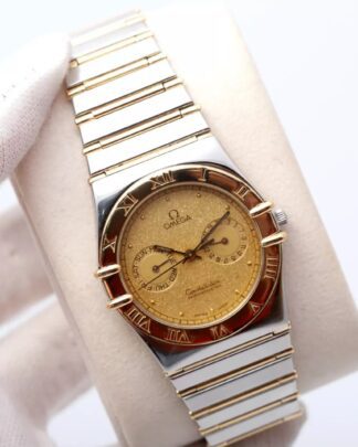 Omega Constellation Day/Date Chronometer 1980142 Gold & Steel 35mm Men' s Watch