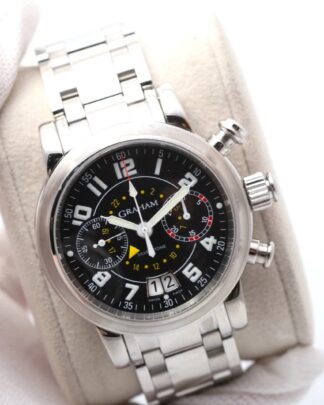 Graham Silverstone Flyback Chrongraph GMT 41mm 2SIAS.U01A.A02F Steel Men's Watch