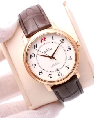 Omega DeVille Prestige 50th Anniversary' 18ct Rose Gold Automatic Mens Watch