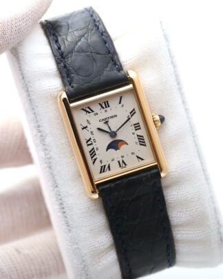 Cartier Tank Louis Moonphase 8190 Calendar 31mm 18ct Gold Men’s Watch