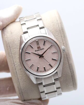 Grand Seiko Heritage Pink Dial 44GS 55th Anniversary Limited Edition Mens Watch