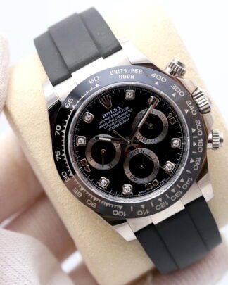 Rolex Cosmograph Daytona 116519LN 18ct White Gold Black Diamond 2022 Men's Watch