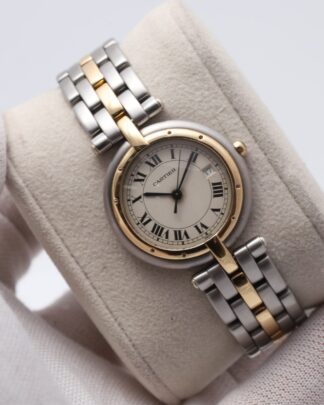 Cartier Cougar 183964 Steel & Gold Quartz White Dial 30mm Women's Watch