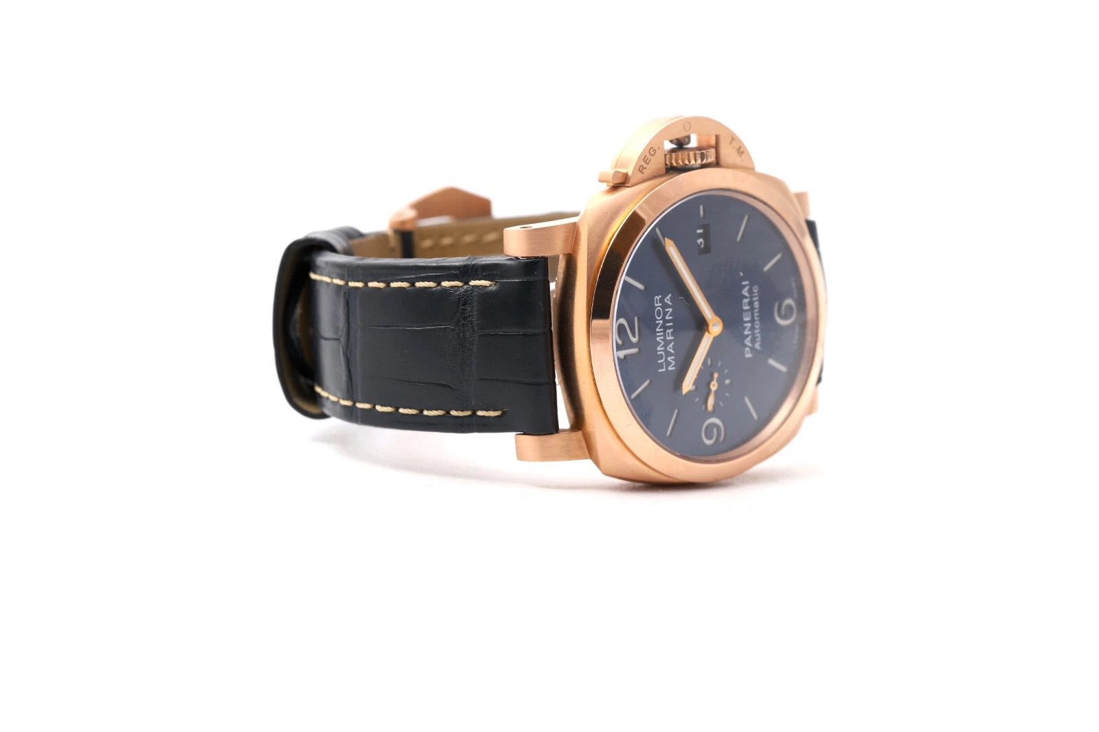 Panerai Luminor Marina PAM01112 44mm Blue Dial 18ct Rose Gold Men’s Watch