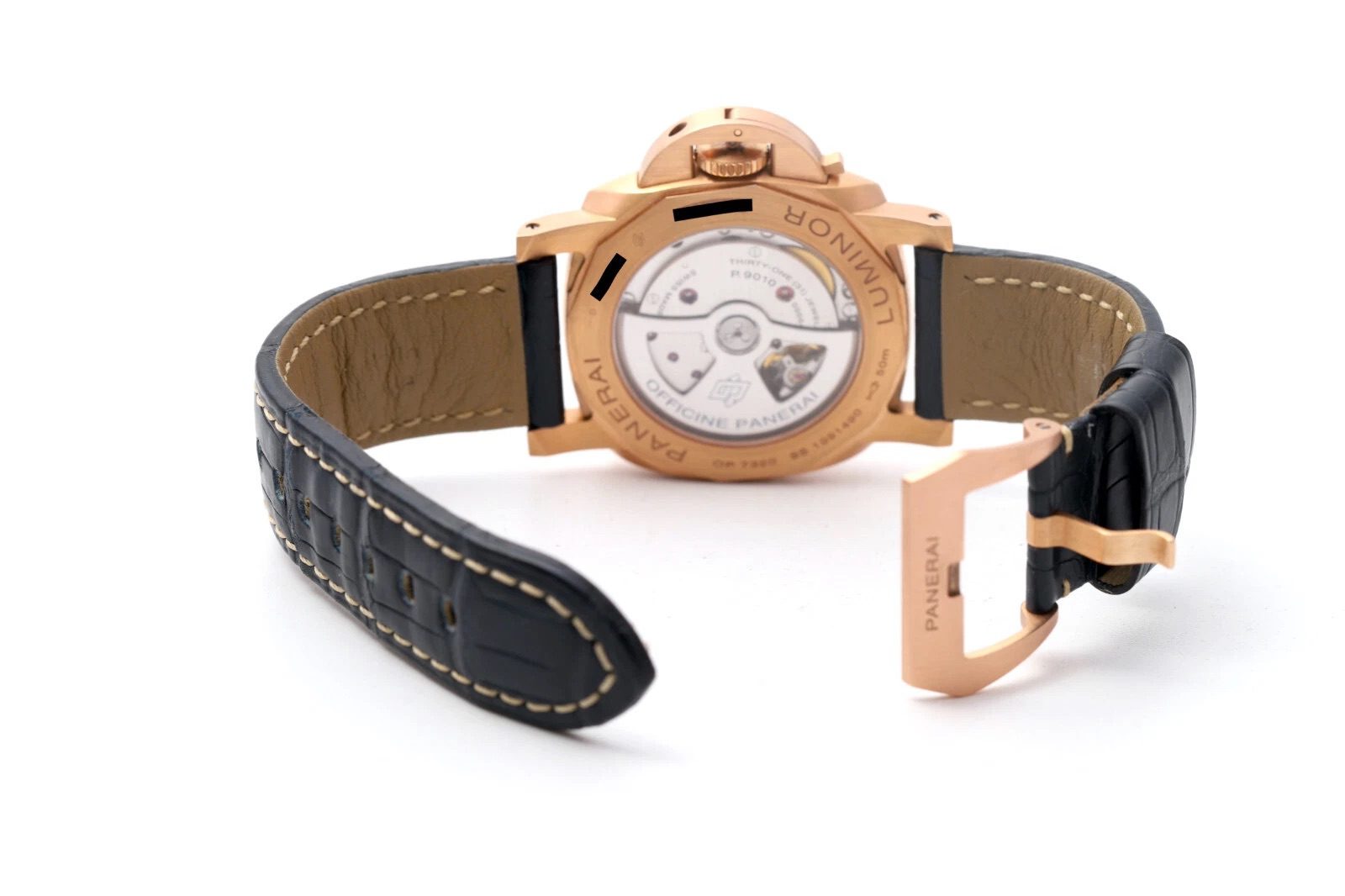 Panerai Luminor Marina PAM01112 44mm Blue Dial 18ct Rose Gold Men’s Watch