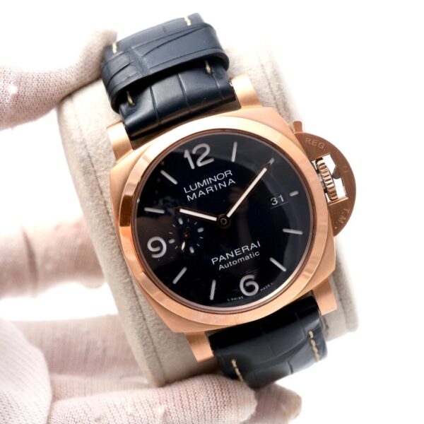 Panerai Luminor Marina PAM01112 44mm Blue Dial 18ct Rose Gold Men’s Watch