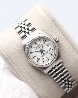 Rolex Datejust 26mm White Dial 69174 Stainless Steel Jubilee Women’s Watch