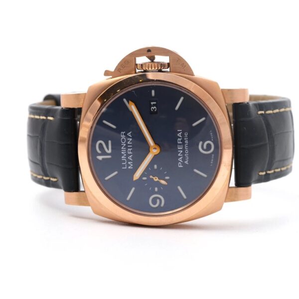 Panerai Luminor Marina PAM01112 44mm Blue Dial 18ct Rose Gold Men’s Watch