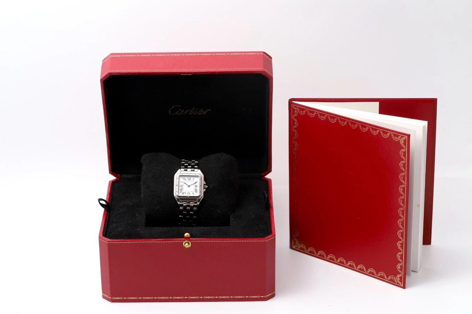 Cartier Panthère 4016 Steel 27mm Dial with Gem-Set Bezel Women's Watch
