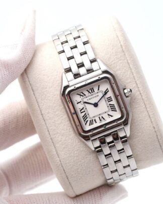 Cartier Panthère 4016 Steel 27mm Dial with Gem-Set Bezel Women's Watch