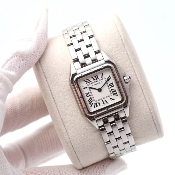 Cartier Panthère 4016 Steel 27mm Dial with Gem-Set Bezel Women's Watch
