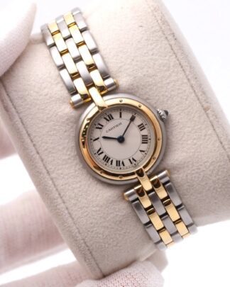 Cartier Panthere Vendome 2 Rows 22mm Round Dial Bimetal 6692 Women's Watch