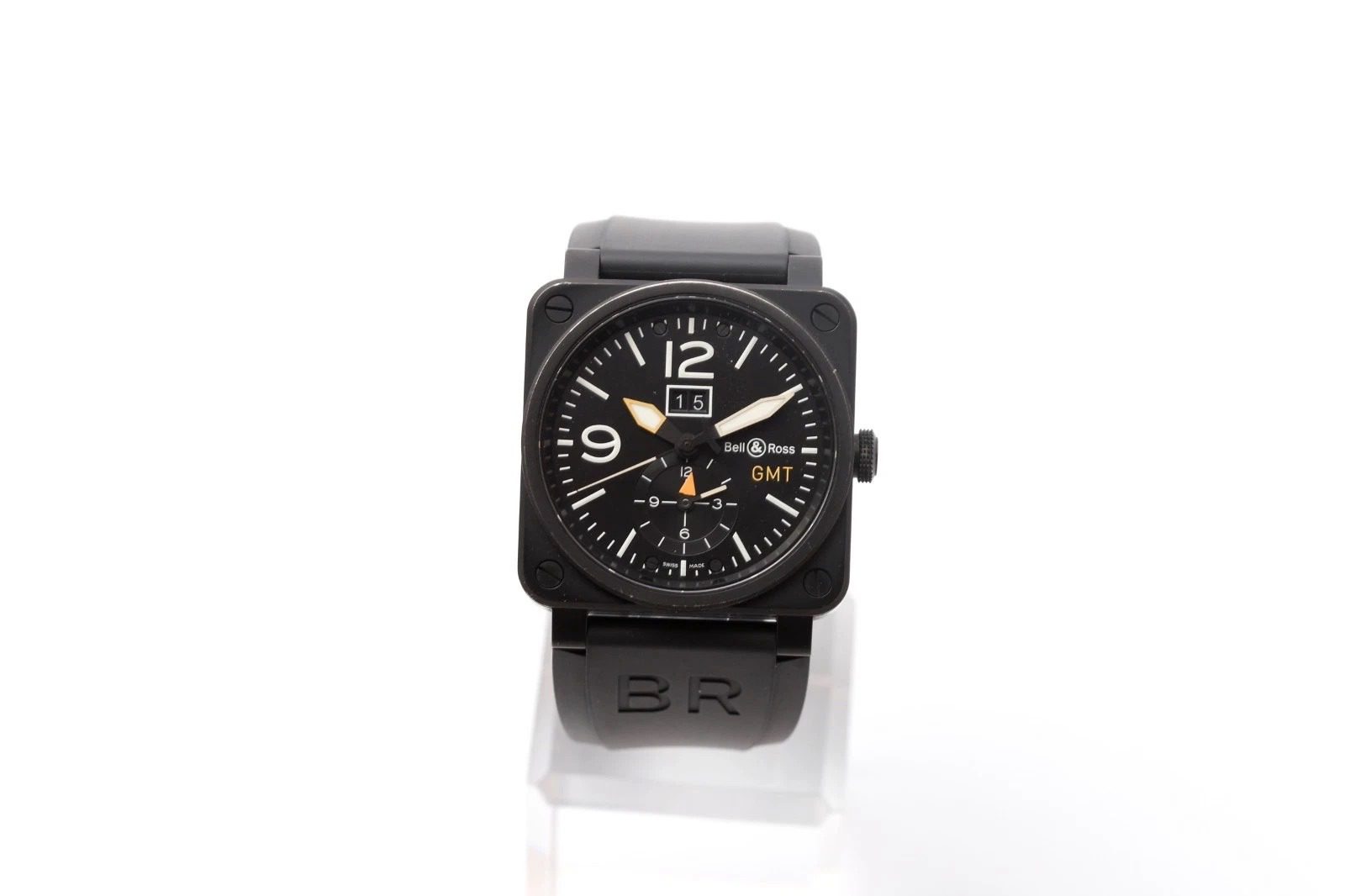 Bell & Ross BR 03-51 42mm Black Dial Steel Rubber Strap Men's Watch