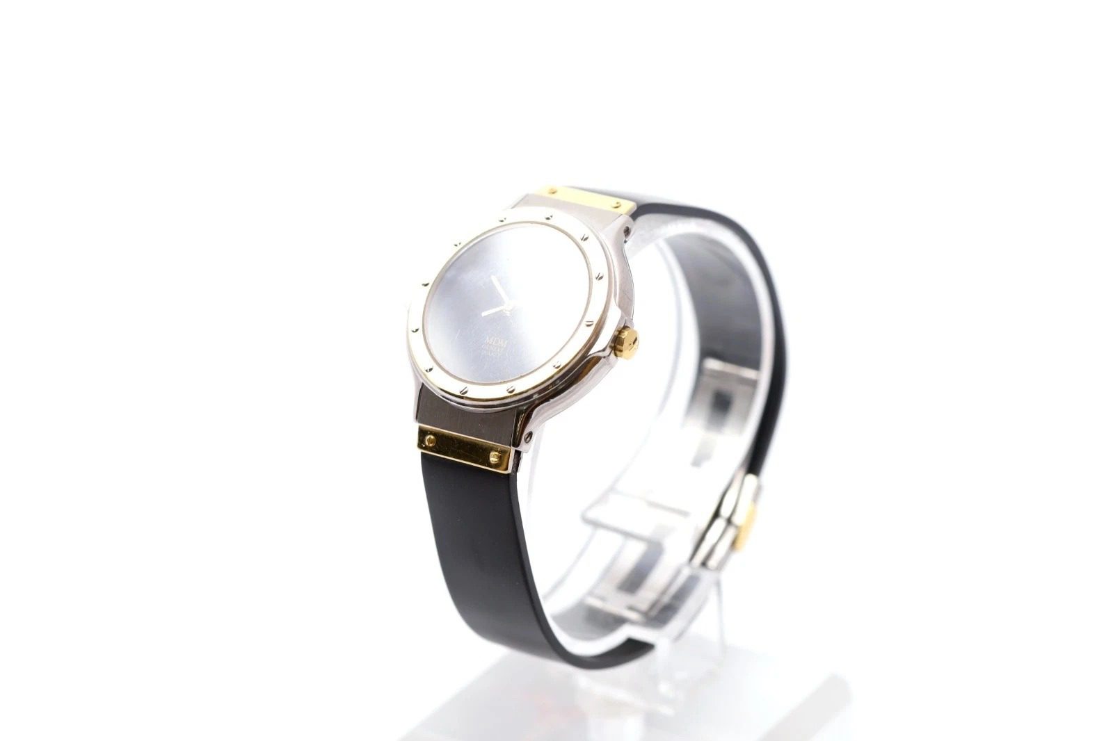 Hublot MDM Geneve Quartz 28mm Grey Dial Date Two Tone Ladies Watch