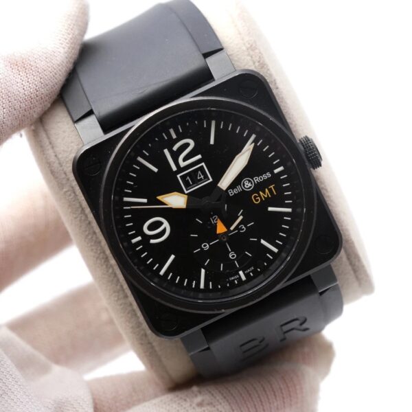 Bell & Ross BR 03-51 42mm Black Dial Steel Rubber Strap Men's Watch