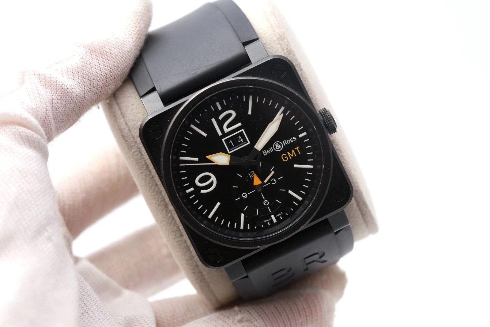 Bell & Ross BR 03-51 42mm Black Dial Steel Rubber Strap Men's Watch