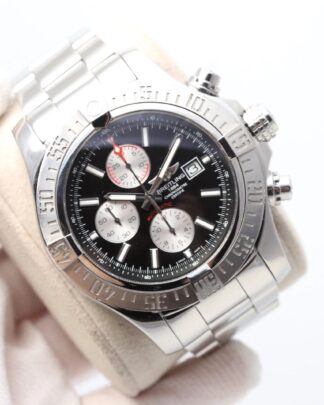 Breitling Super Avenger II A1337111 48mm Black Chronograph Steel Men's Watch
