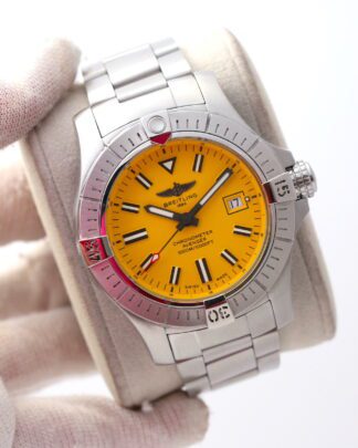 Breitling Avenger Seawolf Yellow Dial A17319 45mm Automatic Men's Watch
