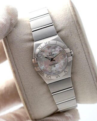 Omega Constellation Mother of Pearl & Diamond Dial 24mm Steel Women's Watch