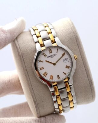 Raymond Weil Two Tone 34mm White Dial Quartz Unisex Watch