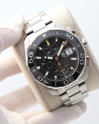 Tag Heuer Aquaracer Chronograph Calibre 16 CAY211A 43mm Black Men's Watch