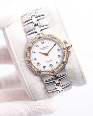 Raymond Weil Parsifal Two Tone 34 mm Diamond Bezel 9190 Quartz Women's Watch