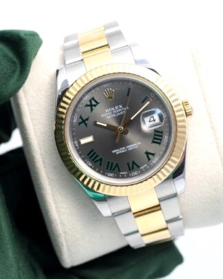 Rolex Datejust II Wimbledon 41mm Steel & Gold Oyster 116333 Men's Watch