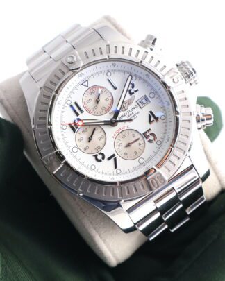 Breitling Super Avenger A1337011 White Dial 48 mm Chrono Men's Watch