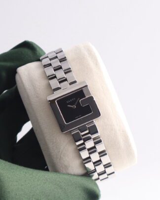 Gucci 3600L Stainless Steel Black Dial Quartz 23 mm Women’s Watch