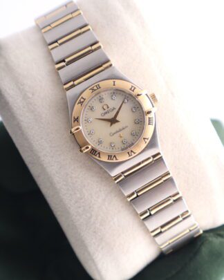 Omega Constellation Two Tone Diamond Dial 24 mm 7951203 Women's Watch
