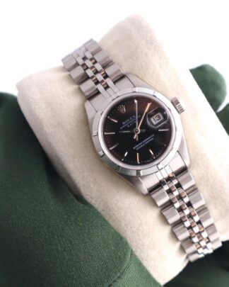 Rolex Oyster Date Black Dial Jubilee 26 mm 69190 Automatic Women's Watch