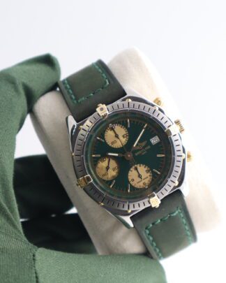 Breitling Chronomat Green Dial Chronograph B13048 40 mm Men's Watch