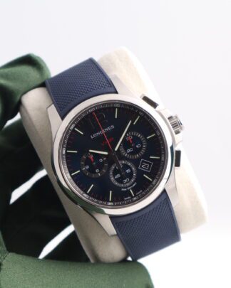 Longines Conquest 44 mm Blue Dial Quartz L3.727.4.96.9 Men's Watch