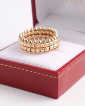 Cartier Clash de Cartier 18 ct Yellow Gold 60 (S) Size Double Row Ring